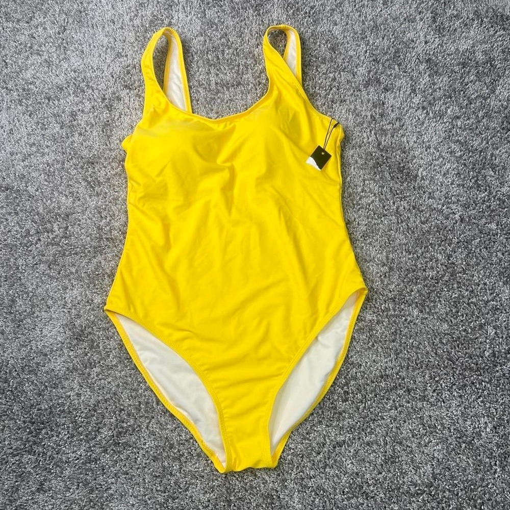 Nicole Miller yellow swimsuit